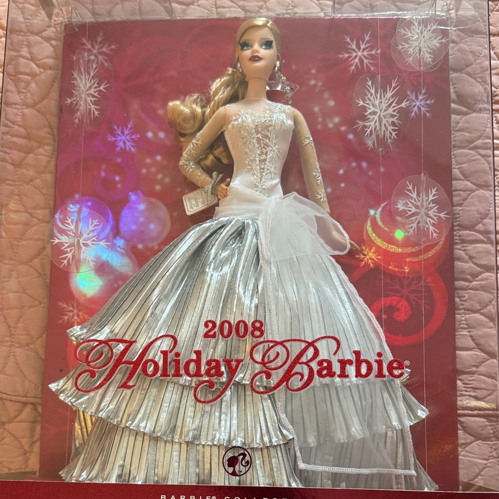 Barbie Holiday Doll in Shimmering Silver and White